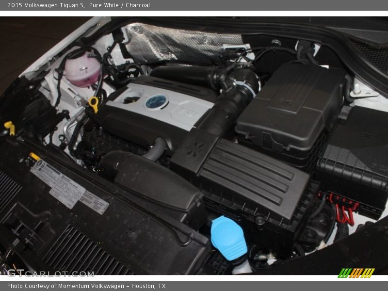 Pure White / Charcoal 2015 Volkswagen Tiguan S