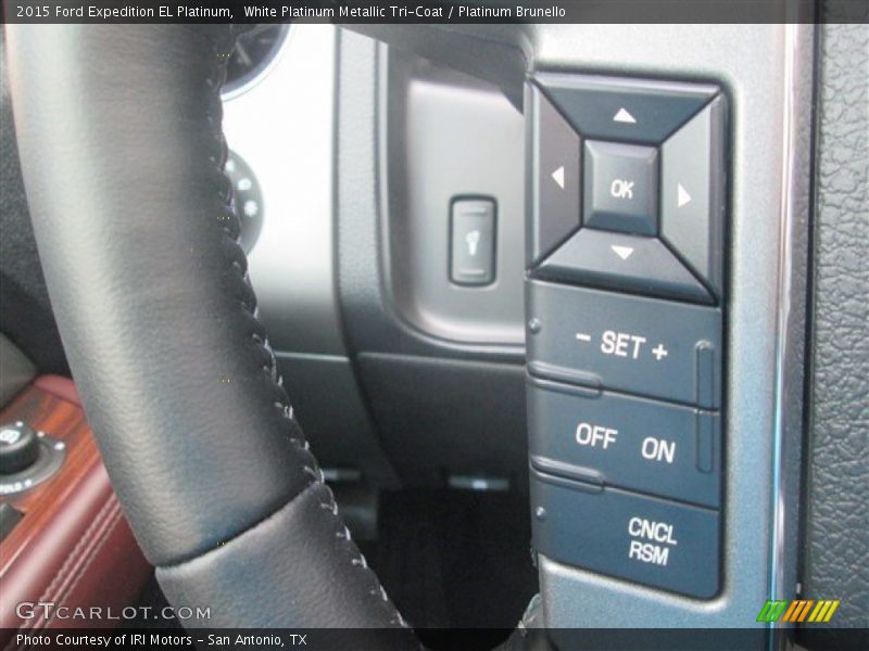 White Platinum Metallic Tri-Coat / Platinum Brunello 2015 Ford Expedition EL Platinum