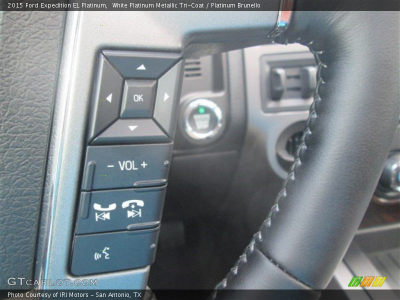 White Platinum Metallic Tri-Coat / Platinum Brunello 2015 Ford Expedition EL Platinum