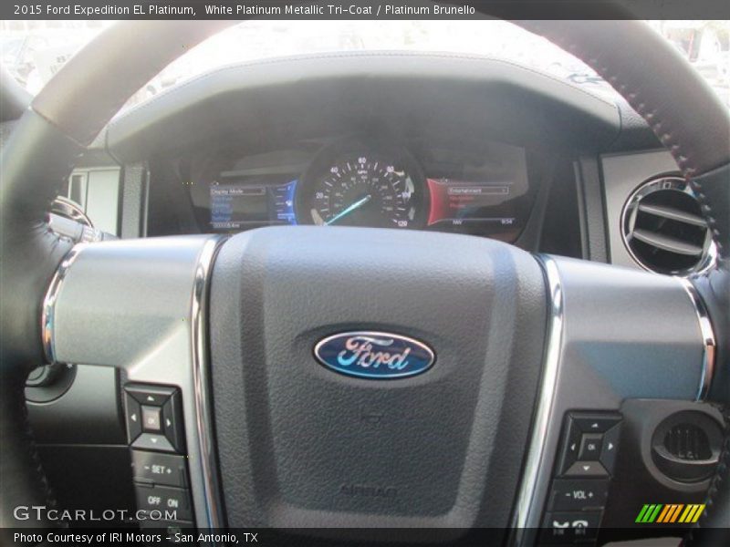 White Platinum Metallic Tri-Coat / Platinum Brunello 2015 Ford Expedition EL Platinum