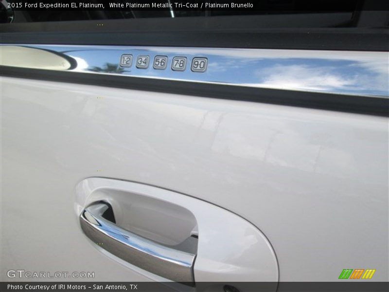 White Platinum Metallic Tri-Coat / Platinum Brunello 2015 Ford Expedition EL Platinum