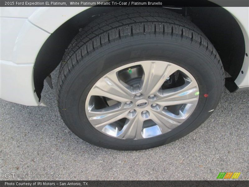 White Platinum Metallic Tri-Coat / Platinum Brunello 2015 Ford Expedition EL Platinum