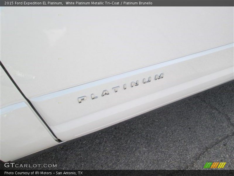 White Platinum Metallic Tri-Coat / Platinum Brunello 2015 Ford Expedition EL Platinum