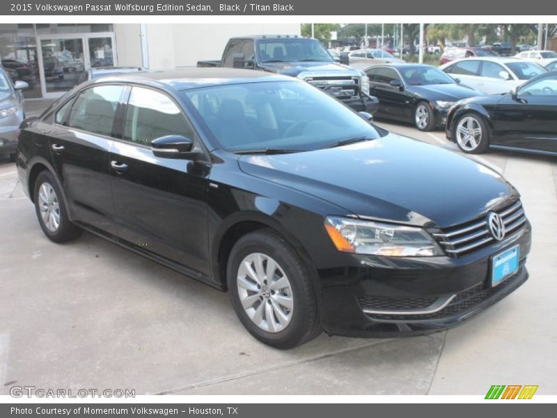 Black / Titan Black 2015 Volkswagen Passat Wolfsburg Edition Sedan