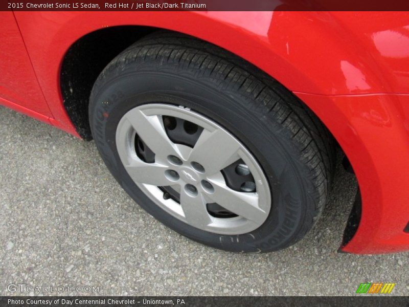 Red Hot / Jet Black/Dark Titanium 2015 Chevrolet Sonic LS Sedan