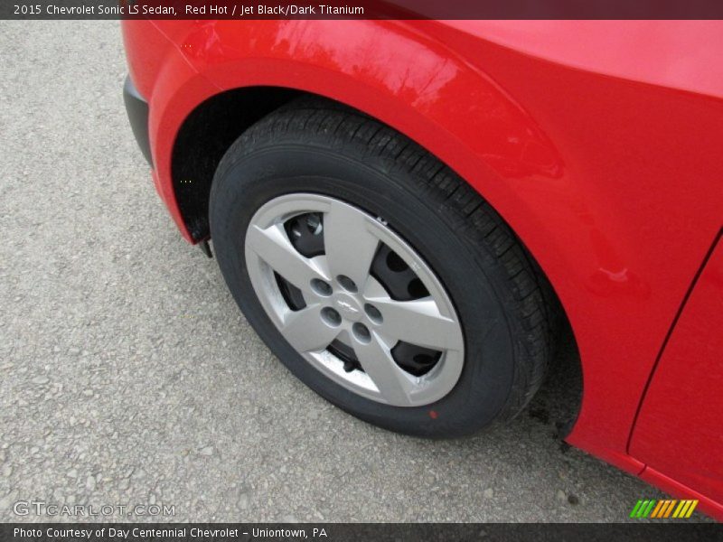 Red Hot / Jet Black/Dark Titanium 2015 Chevrolet Sonic LS Sedan