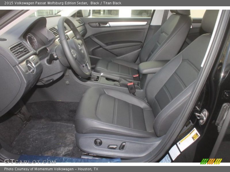 Front Seat of 2015 Passat Wolfsburg Edition Sedan