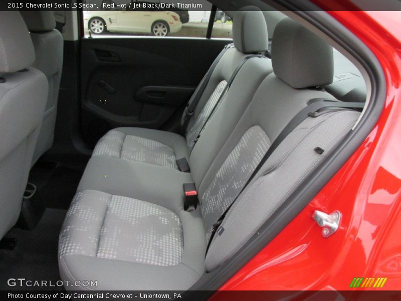 Red Hot / Jet Black/Dark Titanium 2015 Chevrolet Sonic LS Sedan