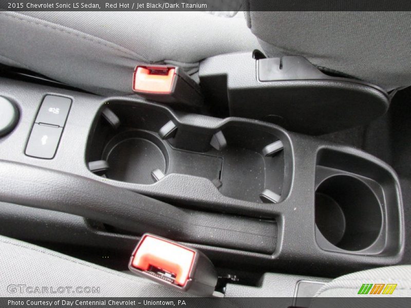 Red Hot / Jet Black/Dark Titanium 2015 Chevrolet Sonic LS Sedan