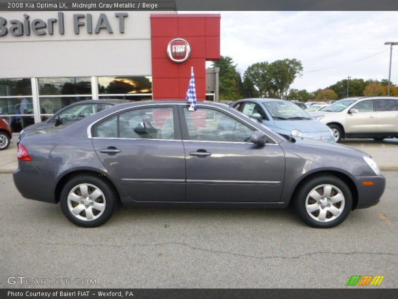 Midnight Gray Metallic / Beige 2008 Kia Optima LX