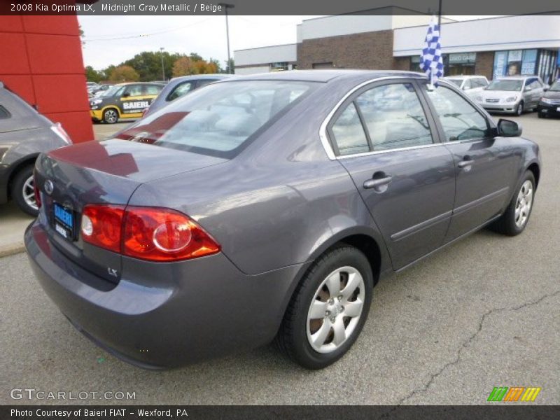 Midnight Gray Metallic / Beige 2008 Kia Optima LX