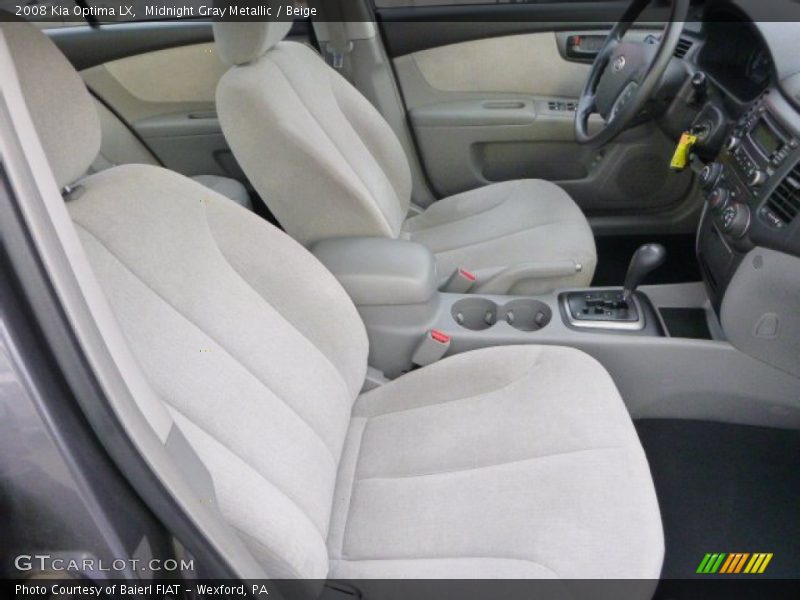 Midnight Gray Metallic / Beige 2008 Kia Optima LX