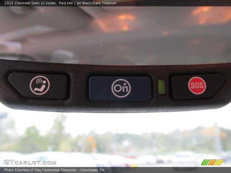 Red Hot / Jet Black/Dark Titanium 2015 Chevrolet Sonic LS Sedan