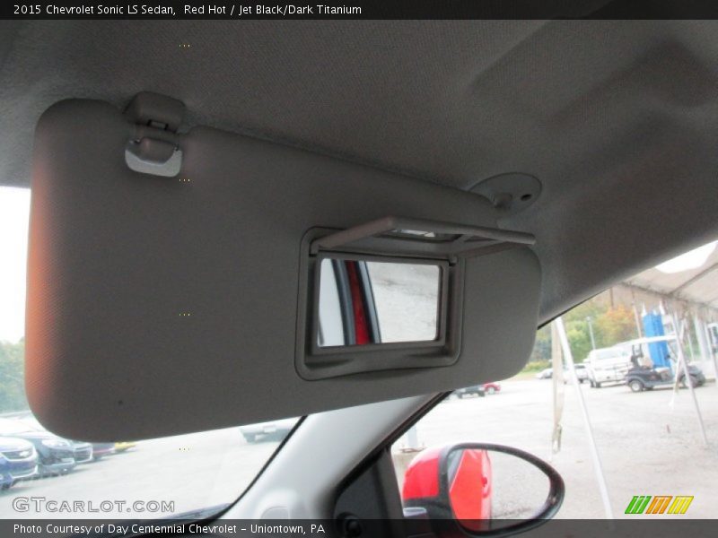 Red Hot / Jet Black/Dark Titanium 2015 Chevrolet Sonic LS Sedan