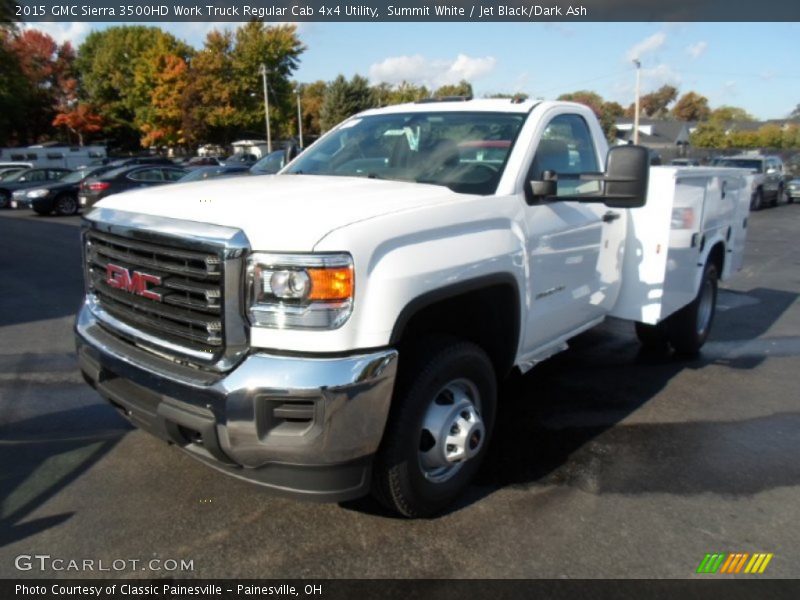 Summit White / Jet Black/Dark Ash 2015 GMC Sierra 3500HD Work Truck Regular Cab 4x4 Utility