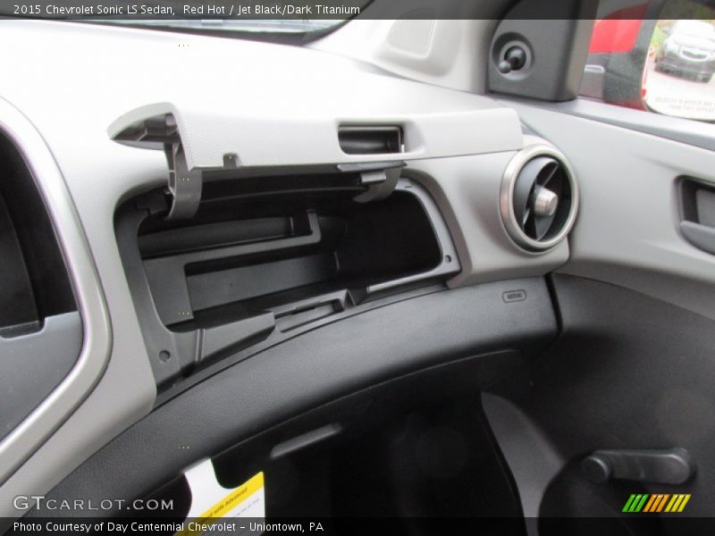 Red Hot / Jet Black/Dark Titanium 2015 Chevrolet Sonic LS Sedan