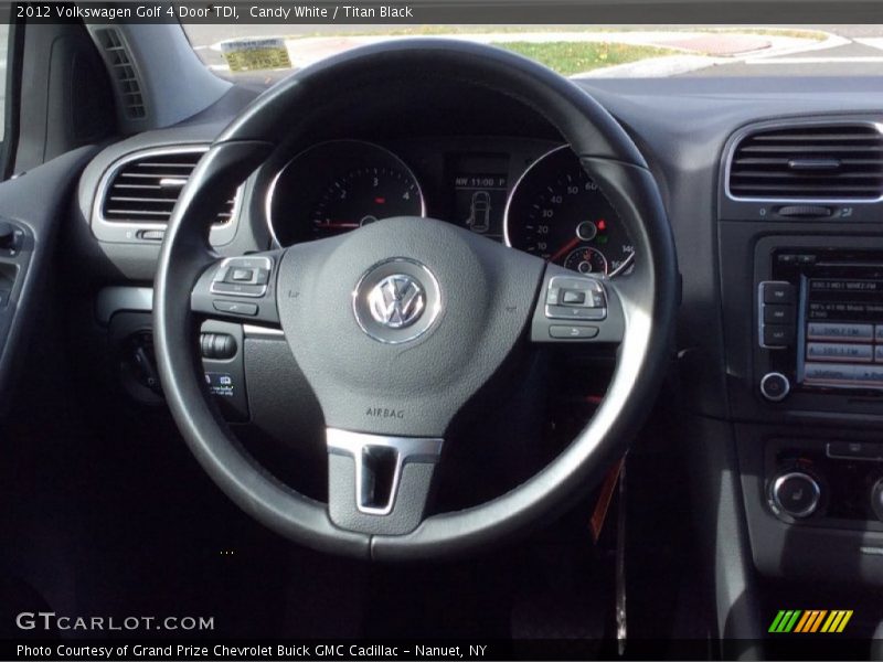 Candy White / Titan Black 2012 Volkswagen Golf 4 Door TDI