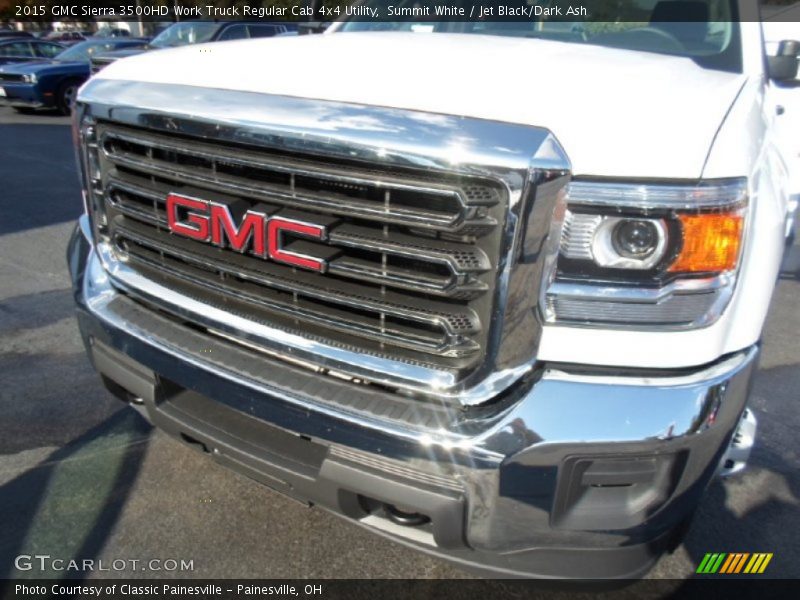 Summit White / Jet Black/Dark Ash 2015 GMC Sierra 3500HD Work Truck Regular Cab 4x4 Utility