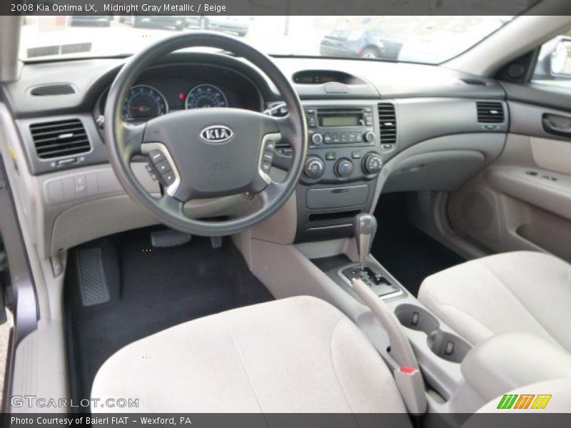  2008 Optima LX Beige Interior