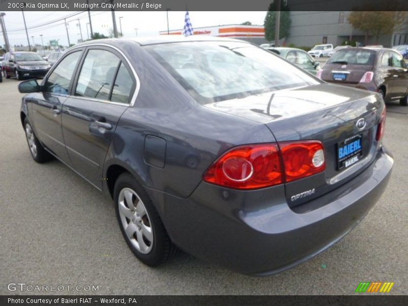 Midnight Gray Metallic / Beige 2008 Kia Optima LX