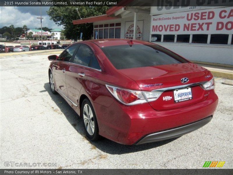 Venetian Red Pearl / Camel 2015 Hyundai Sonata Hybrid Limited