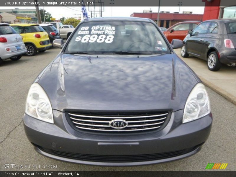 Midnight Gray Metallic / Beige 2008 Kia Optima LX