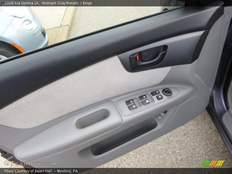 Midnight Gray Metallic / Beige 2008 Kia Optima LX