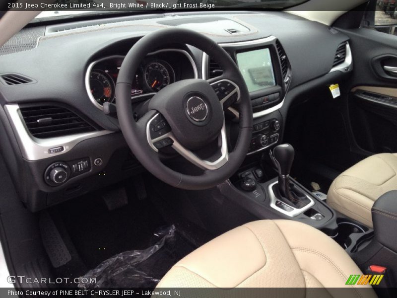 Black/Light Frost Beige Interior - 2015 Cherokee Limited 4x4 