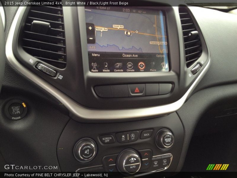 Controls of 2015 Cherokee Limited 4x4
