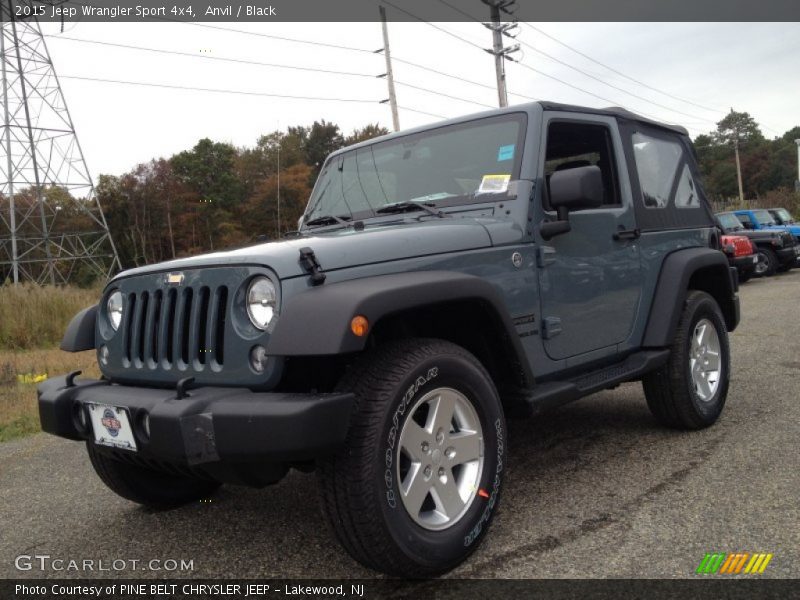 Anvil / Black 2015 Jeep Wrangler Sport 4x4