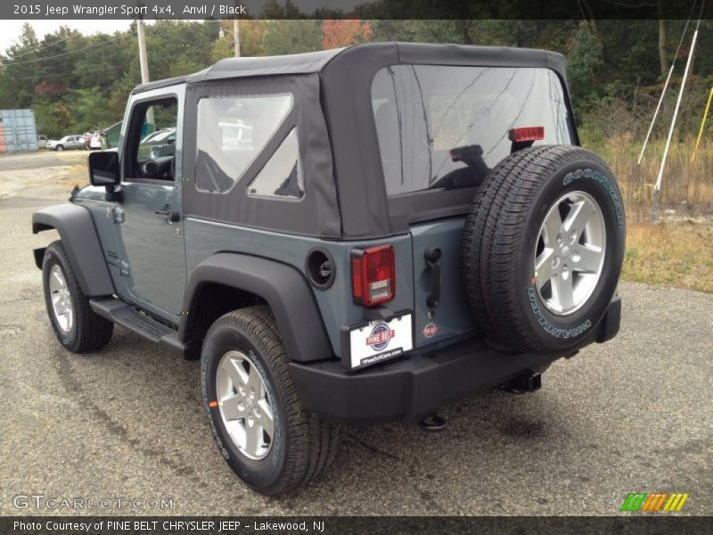 Anvil / Black 2015 Jeep Wrangler Sport 4x4