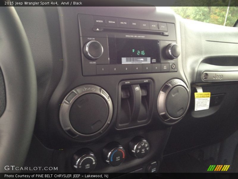 Anvil / Black 2015 Jeep Wrangler Sport 4x4