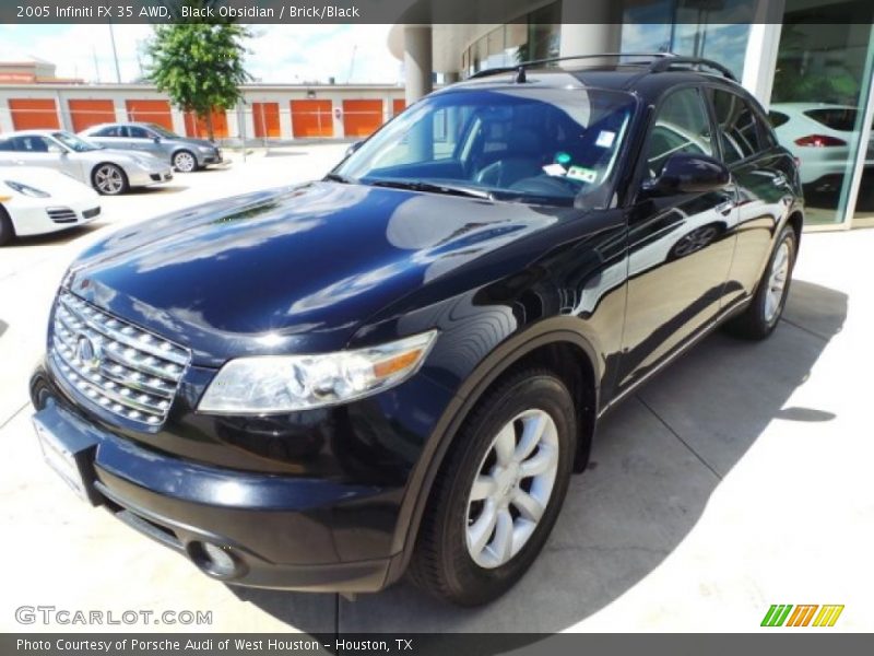 Black Obsidian / Brick/Black 2005 Infiniti FX 35 AWD