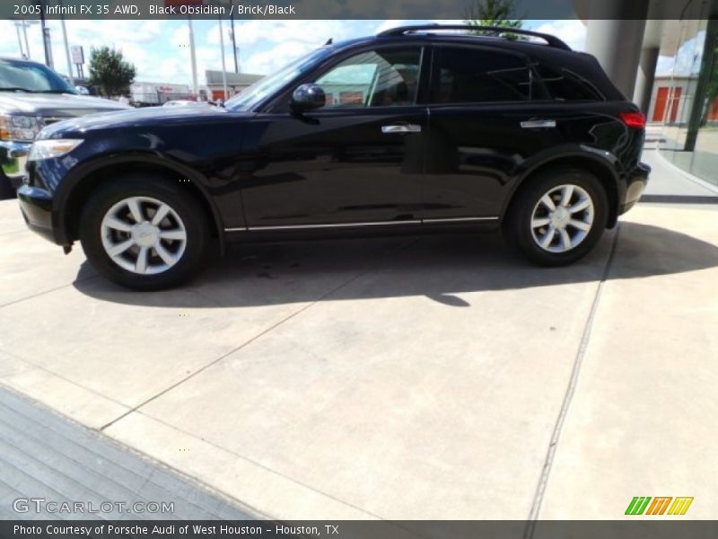 Black Obsidian / Brick/Black 2005 Infiniti FX 35 AWD