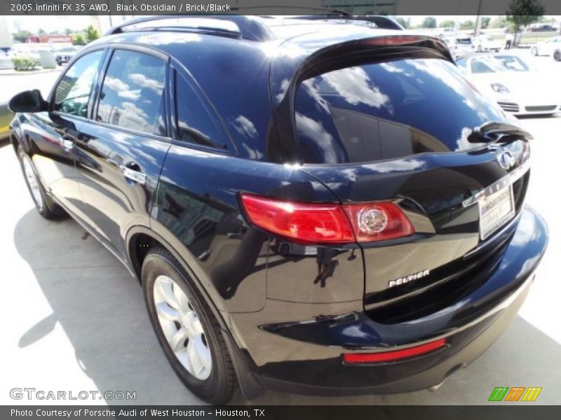 Black Obsidian / Brick/Black 2005 Infiniti FX 35 AWD
