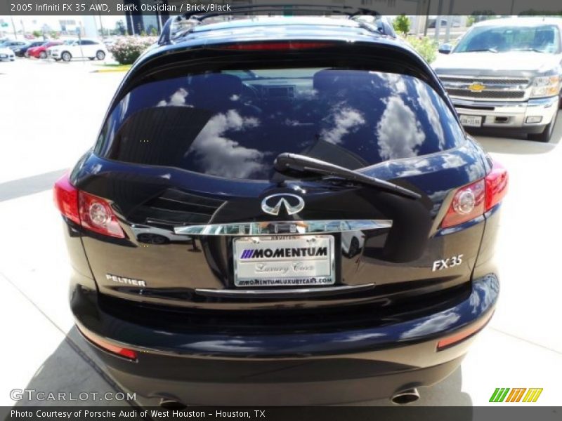 Black Obsidian / Brick/Black 2005 Infiniti FX 35 AWD