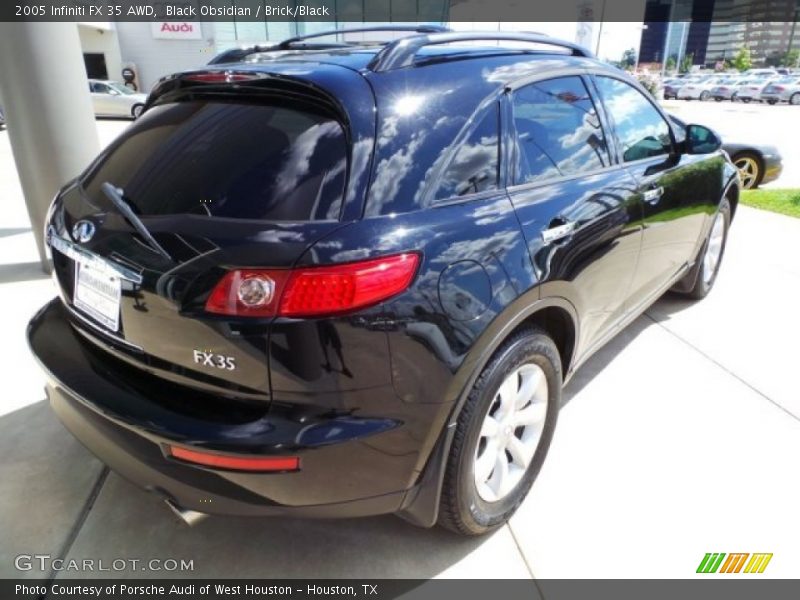 Black Obsidian / Brick/Black 2005 Infiniti FX 35 AWD