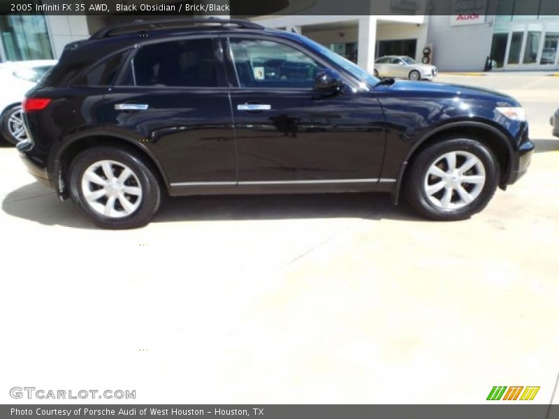 Black Obsidian / Brick/Black 2005 Infiniti FX 35 AWD