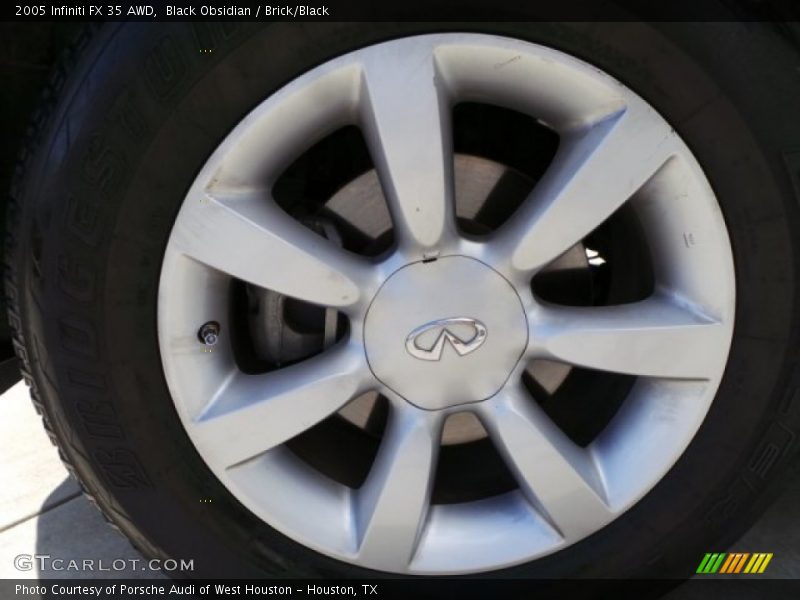 Black Obsidian / Brick/Black 2005 Infiniti FX 35 AWD