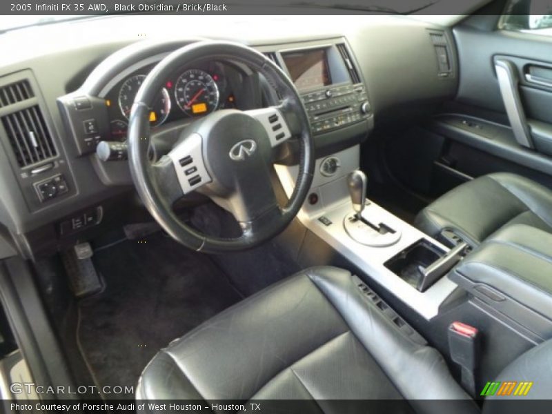 Black Obsidian / Brick/Black 2005 Infiniti FX 35 AWD