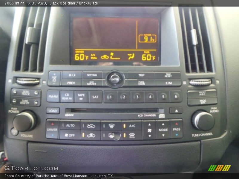 Black Obsidian / Brick/Black 2005 Infiniti FX 35 AWD