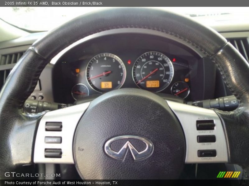 Black Obsidian / Brick/Black 2005 Infiniti FX 35 AWD