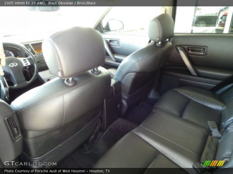 Black Obsidian / Brick/Black 2005 Infiniti FX 35 AWD