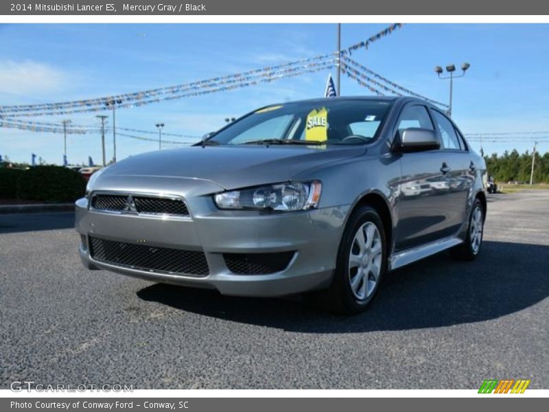 Mercury Gray / Black 2014 Mitsubishi Lancer ES