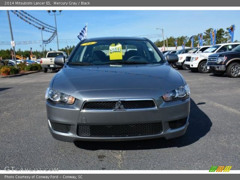 Mercury Gray / Black 2014 Mitsubishi Lancer ES