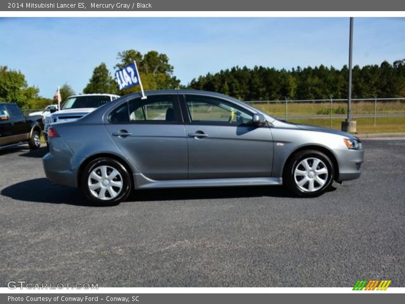 Mercury Gray / Black 2014 Mitsubishi Lancer ES