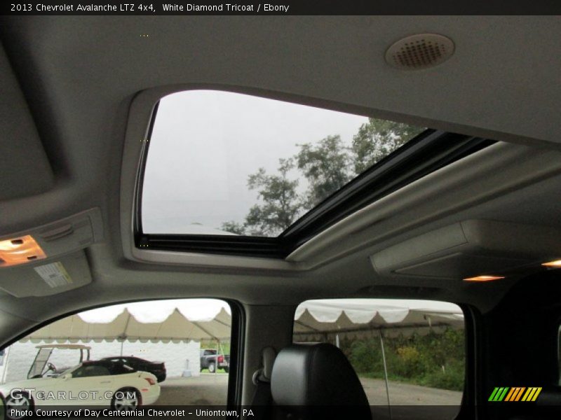 White Diamond Tricoat / Ebony 2013 Chevrolet Avalanche LTZ 4x4
