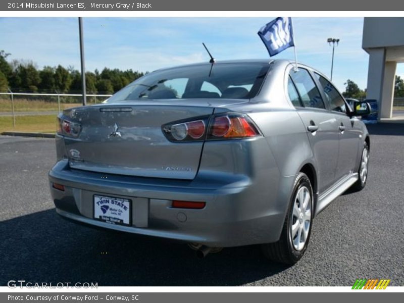 Mercury Gray / Black 2014 Mitsubishi Lancer ES