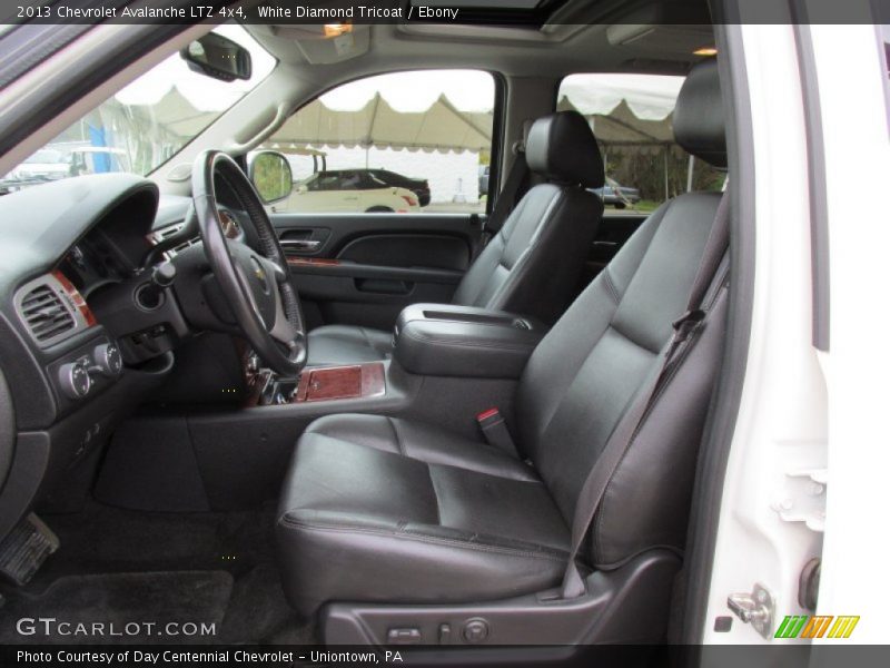 White Diamond Tricoat / Ebony 2013 Chevrolet Avalanche LTZ 4x4