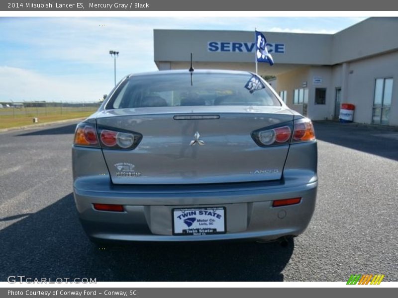 Mercury Gray / Black 2014 Mitsubishi Lancer ES